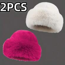 1/2pcs Women's Thickened Warm Hat For Autumn/Winter - Fashionable Appearance, Mongolian Style Thick Hat, Comfortable And Warm For Outdoor Activities In Cold Weather - Multicolor - View 20