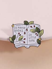 1PC Book Lovers Enamel Pin Books Brooch Pines Lapel Pins Badge On Backpack Clothing Accessories Fashion Jewelry Gift