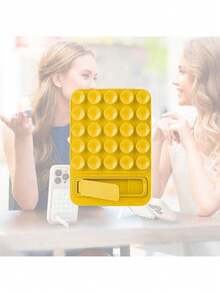 Soporte de silicona para teléfono con agarre adhesivo, soporte de teléfono con ventosa de silicona de doble cara, accesorios de teléfono de manos libres con agarre fuerte para selfie y video compatible con iPhone, teléfonos Android, regalo para cumpleaños, familia, amigos