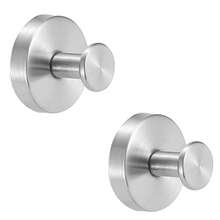 Schwere Edelstahl Saugnapf Haken, Wandmontage Handtuchhalter, einfache Installation, lackierte Oberfläche, modischer Stil für Badezimmer, Küche, Handtücher, Kleidung, Accessoires, Wandmontierter Kleiderständer, Kleiderständer, Kleiderbügel, Aufhängehaken, Aufhänger, Raumdekoration, Türgarderobe, Wandhalter, Kleiderschrank Organizer, Schlüsselhalter