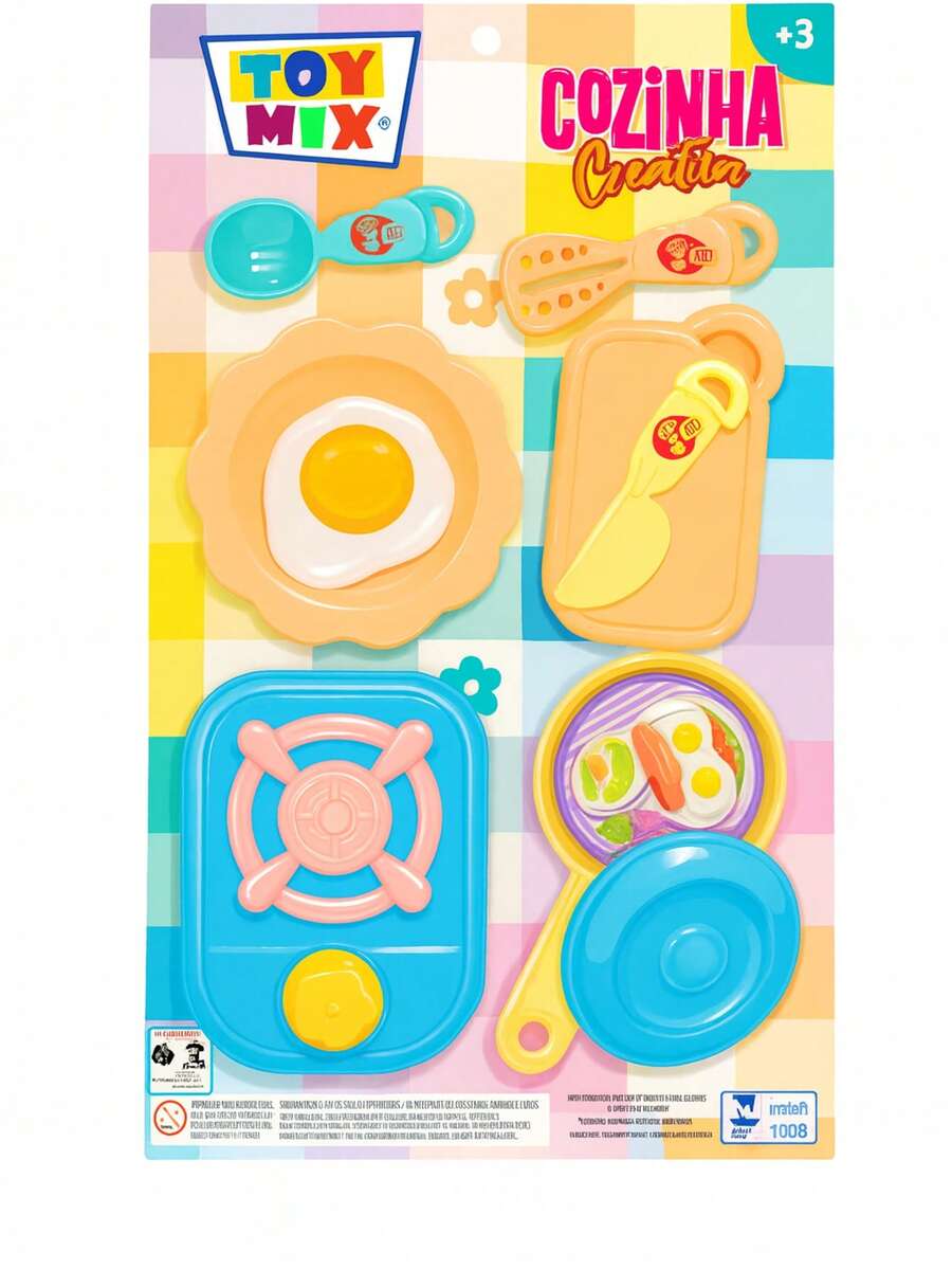 10 Piece Play Kitchen Kit For Girls Fun Mini Stove Pan Board Kitchen Candy Toy - 糖果廚房 9 件 - 查看 1
