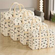 [Large Capacity Packing Cubes] - Thick And Durable Polyester Fabric, Cute Dog Pattern, Foldable, Space-Saving, Handles For Moving Luggage Organizer Bags, Suitable For Travel, Moving, Clothes, Bedding And More Packing Organizer