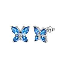 Butterfly Ring, Stud Earrings, Necklace, Bracelet Women's Jewelry Set, Suitable For Daily, Wedding, Party Wear, Suitable For Wives, Daughters, Good Friends As Birthday Gifts, Holiday Gifts - 紫色項鍊 - 查看 21