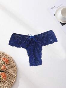 SOFUSEN 5pcs/Set Sexy Lace Bow Lingerie Set, Cute & Playful, Women's Romantic Underwear Set, Sexy Sleepwear - 5 Pcs - View 5