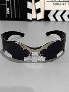 女士和男士未来派赛博朋克风格 Y2K 眼镜，配有一体式镜片 - 时尚眼镜、时尚眼镜和装饰眼镜，适合舞会、万圣节，适合男士和女士 - 彩色 - 查看 11