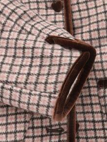 Balabala Girls Winter Tweed Jacket, Fashionable Young Girl Coat, Cute & - Brown Tone - View 4