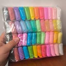 12/24/36 ألوان طقم طين سحري خفيف جداً للجفاف الهوائي مع أدوات، هدية مثالية للأطفال (طين + أدوات، ألوان عشوائية)، طين جاف هوائياً، طين بوليمر، سلايم - متعدد الألوان - مشاهدة 16