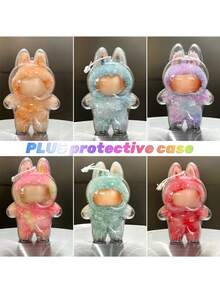 1pc Acrylic Protective Case For Labubu Monster Doll - Clear Standing Display Case, Plastic Portable Storage Box Cover For LabubuCollectible Dolls ( Doll Not Included )Intended For Labubu Case,Clear Figure Display Bag Single Pack,Ideal For Christmas And Halloween Decorations,Calendarlgs Of Advent Home,For Christmas/Christmas Decorations/Christmas Gifts-Multi-Size Design For Various Choices