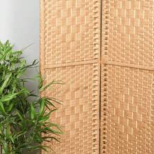 Solid Weave Hand Made Wicker Room Divider - Choice Of Size And Colour - Natural - View 3