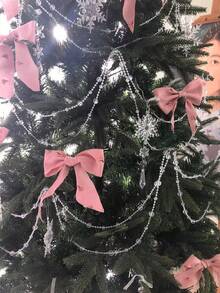 Lot de 10 ornements de Noël en cristal pour la décoration du sapin de Noël - Flocons de neige et glaçons en acrylique bleu clair avec pendentifs pour les décorations de fête du Nouvel An