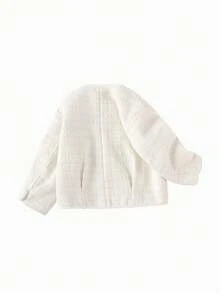 Balabala 年轻女孩冬季粗花呢夹克，时尚年轻女孩外套，可爱又