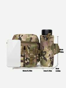 Bolsa táctica de cintura para hombres, bolsa impermeable de nailon para botella de agua, bolsa para teléfono móvil, bolsa de cintura y pecho para deportes al aire libre para hombres y mujeres, bolsa de cintura militar para caza, bolsa de cintura resistente al desgaste y duradera para viajes