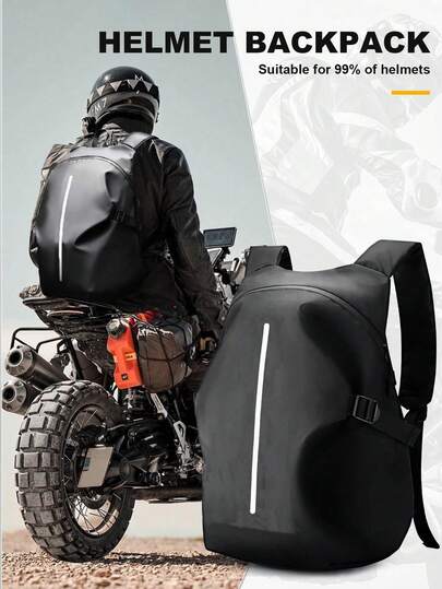 男女通用骑行背包，摩托车头盔包，全盔包，女士骑行包，防水旅行包，男士旅行包，大容量多功能工作旅行商务徒步露营男女通用假日购物男士礼物运动包运动健身锻炼度假男士旅行必备自行车包自行车配件自行车车架骑行包