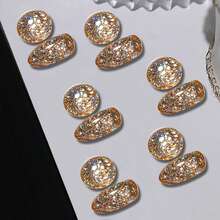 Rs Nail反射性閃粉啞光紫光指甲油9g秋冬全新霓虹閃亮啞光閃光鑽石銀金色uv Led浸泡式修飾女性指甲護理 - 金色 - 查看 3