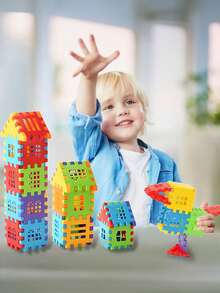 10/88pcs Building Blocks Set - Children's Construction Toy Set - Interlocking Bricks - Educational Skill Development Toy Set, Basic DIY Assembly Toy, Birthday Gift, Kindergarten Toy, Christmas Gift, Travel Toy, Kids Toy - Multicolor - View 3