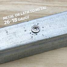 50/250颗410不锈钢自攻螺钉，M4.2（#8）快速攻丝，可选长度16/25/32毫米，桁架头驱动，高强度耐腐蚀 - 适用于薄板金属/金属/塑料/木材，是家居DIY/电子产品安装/家具组装的理想之选 - 彩色 - 查看 7