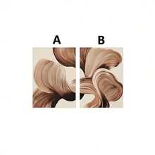 1pc/2pcs Brown Abstract Line Art Prints, Minimalist Wall Art, Modern Home Decor For Living Room, Bedroom, Kitchen, Home Office, Cafe, Bar, Hallway, Dorm Optional Frame - Multicolor - View 5