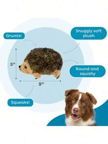 Outward Hound, Hedgehogz Plush Dog Toy, Medium - 假日刺猬 - 查看 4