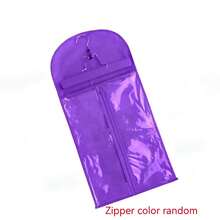 1ocs To 2pcs Wig Storage Bag, Hair Stand With Dust Cover, Zipper Wig Hairpin, Wig Storage Bag, Non-Woven Wig Hanging Clip (Wig Not Included), Halloween - Black - View 13