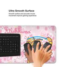 Kawaii Game Rubber Mat Cute Mousepad Non-Slip Table Mat Anime Pink Rilakkuma Office Computer Accessories Speed Desktop Mouse Pad - BLACK-4 - 查看 3