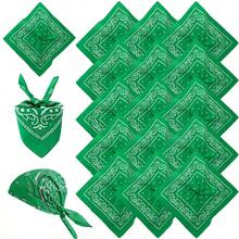 12 قطعة/عبوة باندانا بطراز الباييت والصبغ التعشيقي بأسلوب الموضة الشارعية للنساء