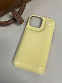 Apple Korean Style Ins Style Soap Texture Phone Case Compatible With IPhone 14 Pro Max / 11 / 12 Pro Max / 13 / 13 Pro, Soft Silicone Protective Cover, Unisex, Anti Shock Waterproof Anti-Fall Scratch Resistant - Yellow - View 4