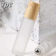 1pc/2pcs/4pcs 10ml (8.5cm/3.35inch*2cm/0.79inch), Precise Spiral Design, Rollerball Dispensing, Precise Application, More Precise Than Spray Bottles, Easy To Carry, Glass & ABS Plastic (ABS Resin) Rollerball Refillable Bottle (Minimalist Style) - Transparent, Wood Grain Detail, Metal Rollerball, Frosted Glass