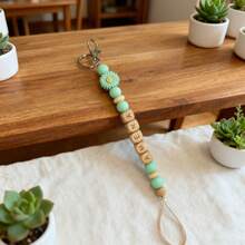 [Custom-Made] 1pc Daisy Handmade Wooden Beads Keychain/Bag Chain Personalized Mother's Day Gift Christmas Gift Girl's Gift Lanyard - Multicolor - View 50