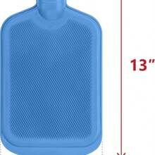 橡胶注水热水袋防爆暖水袋毛绒内衬冬季防烫伤暖身器