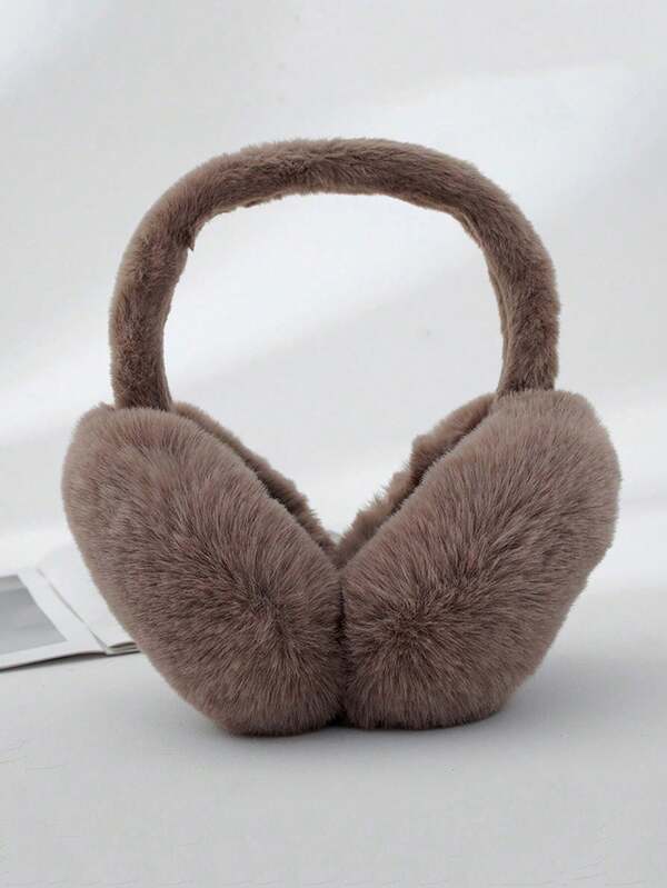 Plush Earmuffs Winter Women's Fashion Winter Warm Earmuffs Foldable Student Antifreeze Earmuffs Winter Warm