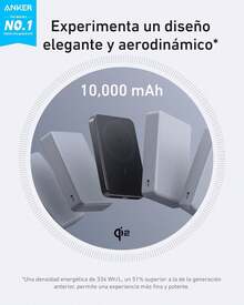 Power Bank PD 30W, Batería Portátil Pila Portátil 10000mAh, Cargador Inalámbrico Qi2 15W, Ultra Deado, USB-C Entrada/Salida, Carga Rápida, Compatible  17/16/15/14/13/12 Serie, Galaxy, - Verde - Ver 8