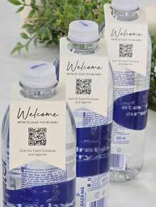 10/30/50pcs Custom Water Bottle Labels, Personalized With Names And Date, Decor For Wedding, Birthdays, Baptisms, Bridal Shower, And Bachelorette Party Favors - Multicolor - View 6