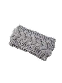 1pc Unisex Knitted Embroidered Solid Color Criss-Cross Fashion Headband, Elegant Street Style Hair Accessory, Bohemian Women Bandanas Women Hair Accessories Elegant Hair Band - Multicolor - View 7