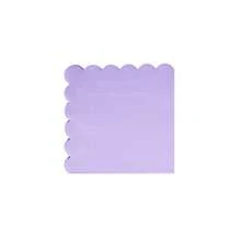 10 件/20 件/40 件/50 件/套，浅紫色花形扇贝甜点一次性纸盘、杯子和餐巾，花瓣紫色一次性 9' 7' 盘子纸巾杯适用于茶会、生日、新娘送礼会、婴儿送礼会、婚礼、野餐派对、活动、派对用品 - 紫色 - 查看 12