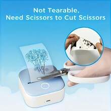 2Pcs Transparent Mini Printer Paper, 57 X 25 Mm Self-Adhesive Printable Paper Rolls Thermal Paper Rolls For Pocket Thermal Printer Receipt Thermal Printer Back To School