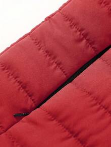 男士冬季加厚羽绒背心，加厚保暖背心，休闲无袖保暖加厚羽绒背心外套 - 紅色 - 查看 6