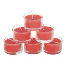 6Pcs Vegetable Wax Scented Candle Set - Pink (Blossom) - View 2
