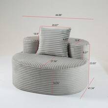 Compressed Sofa:Moon Bay Sofa-YKX-33003A-1- Grey - 灰色+1個座位 - 查看 7