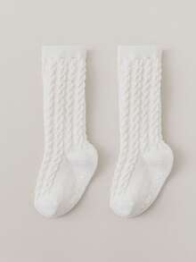 1 Pair Baby Thick Anti-Slip Mid-Calf Socks, Autumn/Winter - Multicolor - View 13