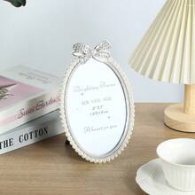 1/2/3 Piezas de Marco de Foto con Perlas Falsas Brillantes, Marco Decorativo con Estilo Barroco Incrustado de Perlas y Diamantes, Marco para Exhibición de Fotos, Usado para Oficina, Sala de Estar, Dormitorio, Decoración del Hogar (Con Papel Interior Aleatorio)