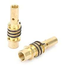 24 Piezas Piezas de Antorcha de Soldadura Punta de Soporte de Punta de Boquilla de Gas Cuello de Cisne para Antorcha de Soldadura MB15 15AK MIG - Multicolor - Ver 10