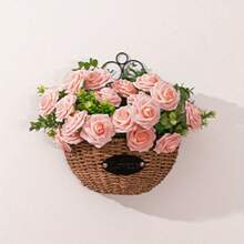 50pcs Artificial Flowers Peach Pink Roses Real Looking Fake Flowers Foam Roses W/Stem DIY Wedding Bouquets Centerpieces Baby Shower Party Holiday Christmas Home Decorations - 50枝粉紅玫瑰 - 查看 3