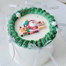 Decoraciones para cupcakes de Navidad, Decoración de tarta con adornos de Papá Noel suaves y pegajosos para fiestas con tema navideño, regalos de Navidad, decoraciones navideñas, pijamas navideños