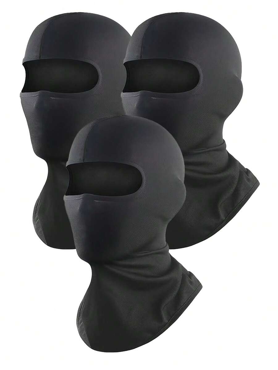 3pcs/1pc/2Pcs Balaclava Face Mask, Ski Mask For Men Women, UV Protection Windproof Scarf For Motorcycle Snowboard Cycling