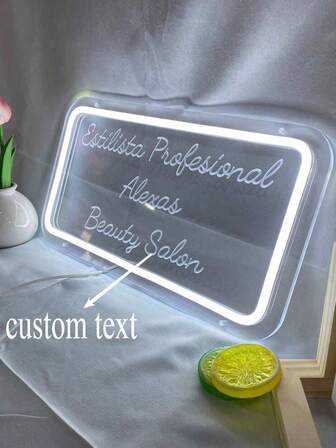 Enseignes lumineuses personnalisées, Enseigne lumineuse LED personnalisable avec nom pour décoration murale, Enseigne lumineuse LED personnalisée pour cadeaux d'anniversaire de mariage, Enseigne lumineuse LED personnalisée pour chambre à coucher, fête, remise de diplôme, Multifonctionnelle, Réglable, Durable, Peu encombrante, Facile à nettoyer, Réutilisable, Ornementale, Exquise, Élégante, à la mode, Propre, Adorable, Vintage, Colorée