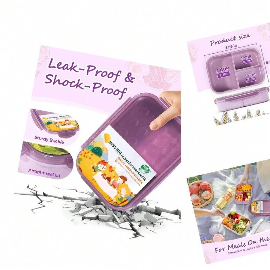 Lunch Box - Purple - View 1