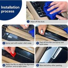 - Pelcula protectora de pintura precortada para 3 Enclave 2019 - 2024 de 8.5 Mil TPU PPF pelcula protectora araazos accesorios interiores cambio de palanca de dos botones - Cambio de marchas con dos botones - Ver 6