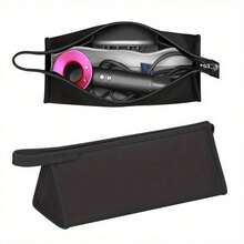 Waterproof Carrying Case For  Styler & Shark Flexstyle Hair Dryers | Multi-Color Options | Sleek, Durable Travel Organizer With Secure Closure | Portable And Protective Design - màu đen - Xem 2