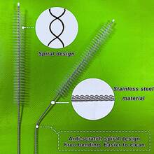 Lot de 6/10 brosses de nettoyage réutilisables pour pailles, en acier inoxydable de 10 mm de diamètre, compatibles avec les gobelets Stanley de 59, 89 et 113 cl, adaptées aux bouteilles d'eau et aux pailles.