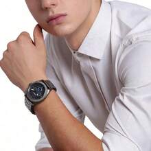 Fossil 男士石英不锈钢三针腕表，不锈钢表壳/防刮玻璃 FS4622/FS4776/FS4931 - 淺灰色 - 查看 6